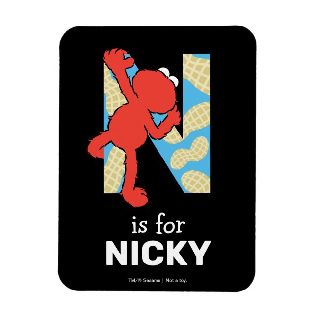 Magnet Flexible Elmo Alphabet | N Nuts (Vertical)