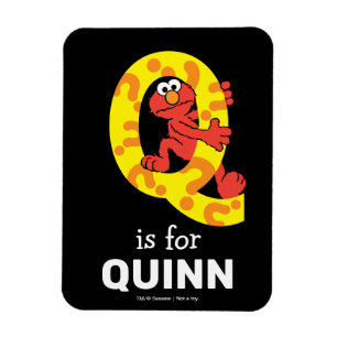 Magnet Flexible Elmo Alphabet   Q Point d'interrogation
