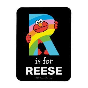 Magnet Flexible Elmo Alphabet R arc-en-ciel