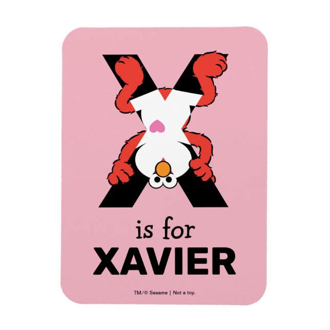 Magnet Flexible Elmo Alphabet | X Xray (Vertical)