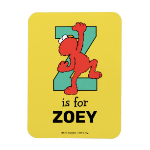 Magnet Flexible Elmo Alphabet Z TURQUOISE