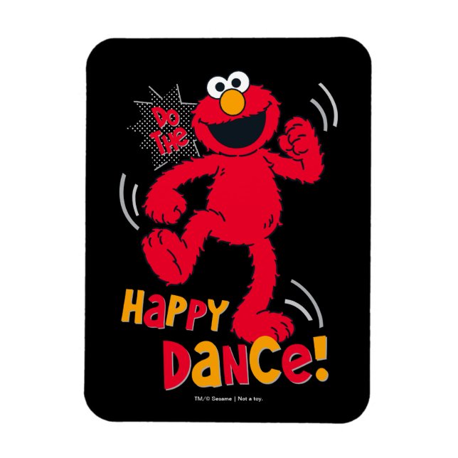 Magnet Flexible Elmo | Faites la danse du bonheur (Vertical)