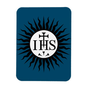 Magnet Flexible Emblème de la Compagnie de Jésus Monogramme