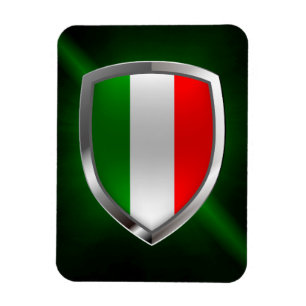 Magnet Flexible Emblème métallique de l'Italie