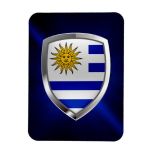 Magnet Flexible Emblème métallique de l'Uruguay
