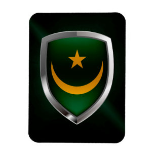 Magnet Flexible Emblème métallique de Mauritanie