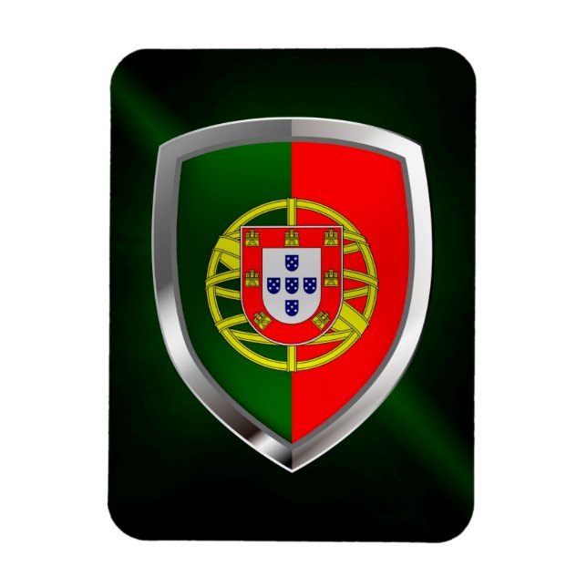 Magnet Flexible Emblème métallique du Portugal (Vertical)