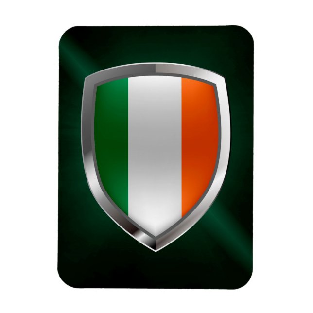 Magnet Flexible Emblème métallique irlandais (Vertical)