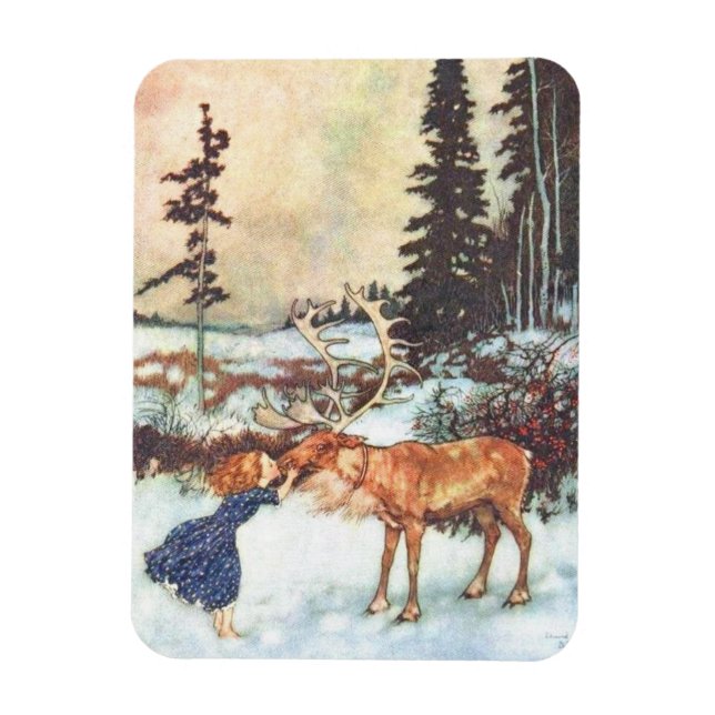 Magnet Flexible Embrasser un renne (Vertical)