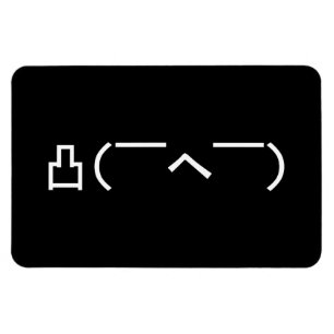 Magnet Flexible Emoticône du doigt moyen en colère Kaomoji japonai