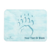 Empreinte de patte d'ours polaire