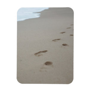Magnet Flexible Empreintes sur une plage du Mozambique