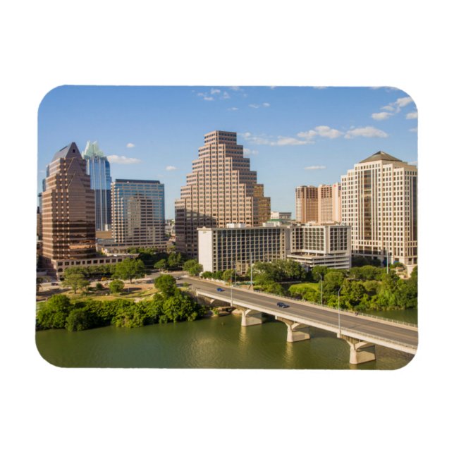 Magnet Flexible En ville Skyline on lady Bird Lake (Horizontal)