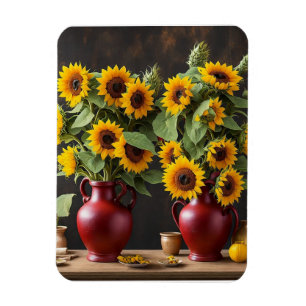 Magnet Flexible Encore la vie avec des tournesols