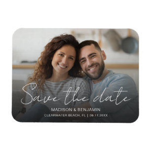 Magnet Flexible Enregistrement personnalisé de la date du mariage 