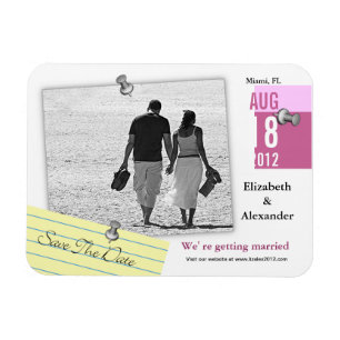 Magnet Flexible Enregistrer la date Ajouter la photo Aimant Note P