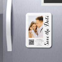 Enregistrer La Date Blanc Noir Style Mariage moder