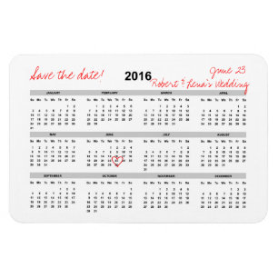 Magnet Flexible Enregistrer la date de l'aimant Calendrier annuel 