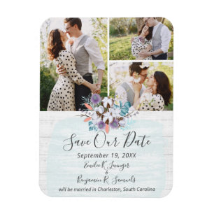 Magnet Flexible Enregistrer la date Southern Cotton Country Chic M