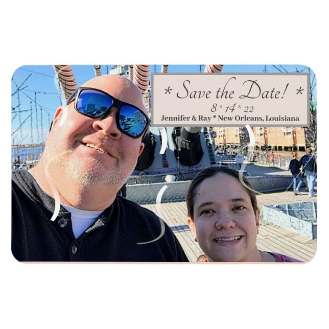 Magnet Flexible Enregistrer le aimant photo flexible Date (Horizontal)