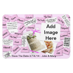 Magnet Flexible Enregistrer Le Mariage Date