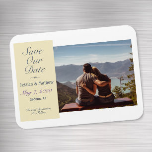 Magnet Flexible Enregistrer notre date, votre photo et vos informa