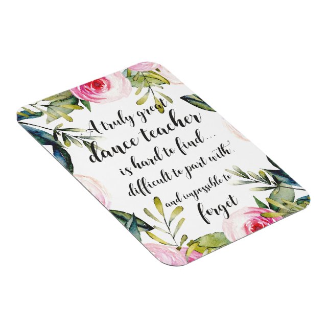 Magnet Flexible Enseignant de danse Merci Wains pour enseignant de (Côté Droit)