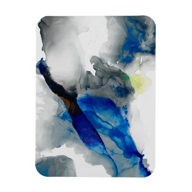 Magnet Flexible Ephéméral - Bleu et gris (Vertical)