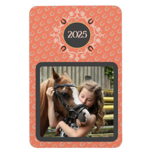 Magnet Flexible Equestria Custom Text Lucky Horse Shoe Photo