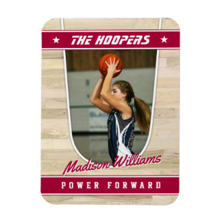 Magnet Flexible Équipe de basketball Souvenir rouge personnalisab