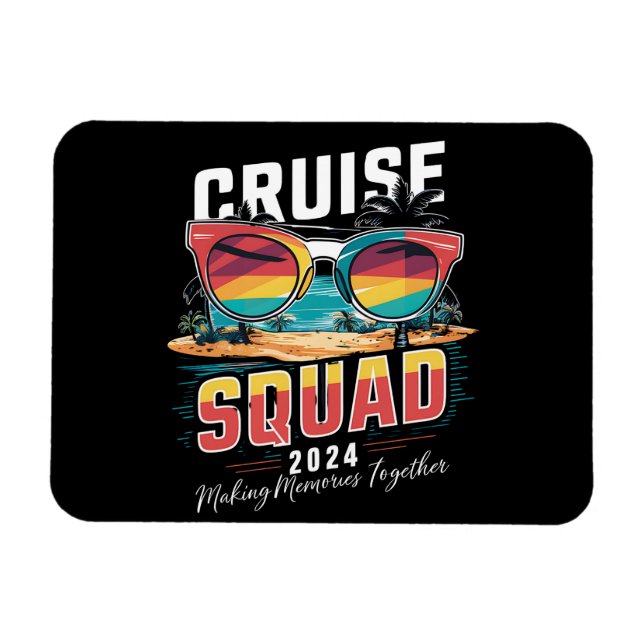 Magnet Flexible Équipe de croisière 2024 Famille de jumelage de va (Horizontal)
