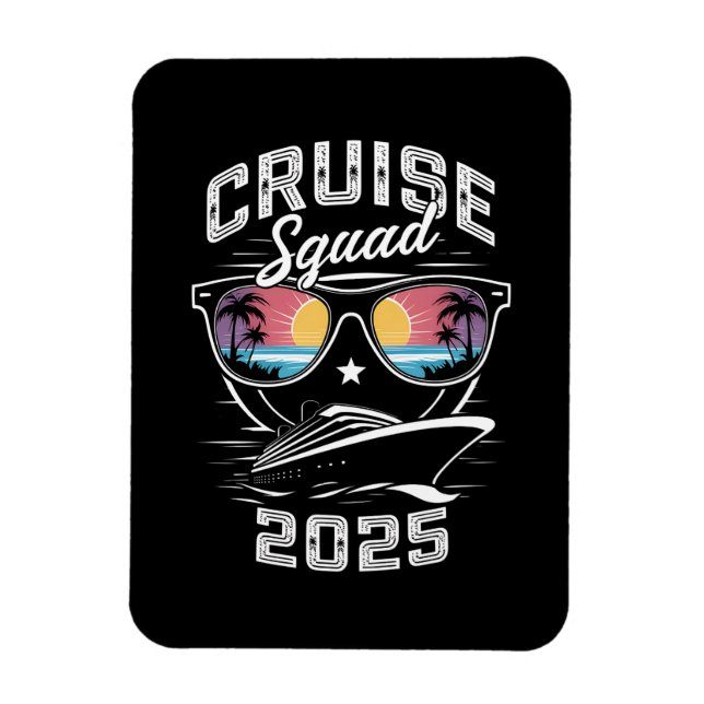 Magnet Flexible Équipe de croisière 2025 Famille de jumelage de va (Vertical)