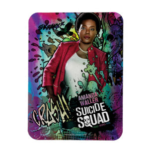 Magnet Flexible Équipe de suicide Amanda Waller Character Graffi