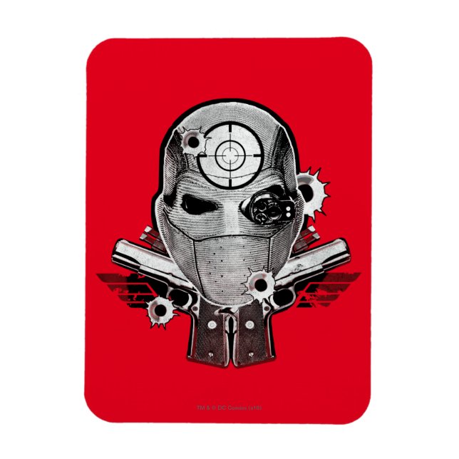 Magnet Flexible Équipe de suicide | Deshot Masque & Armes Tatouage (Vertical)