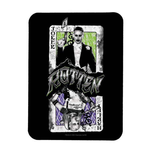 Magnet Flexible Équipe de suicide | Joker & Harley Rotten (Vertical)