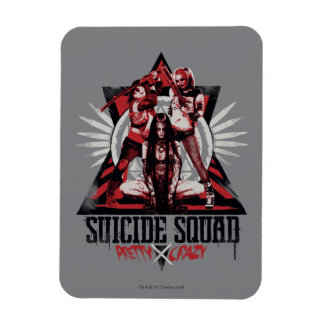 Magnet Flexible Équipe de suicide | Jolies filles d'escouade folle