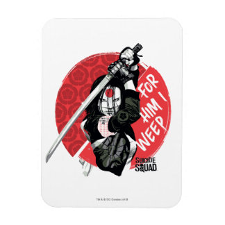 Magnet Flexible Équipe de suicide | Katana "Pour Lui, je pleure"