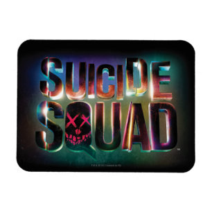 Magnet Flexible Équipe de suicide   Logo couleur brillant