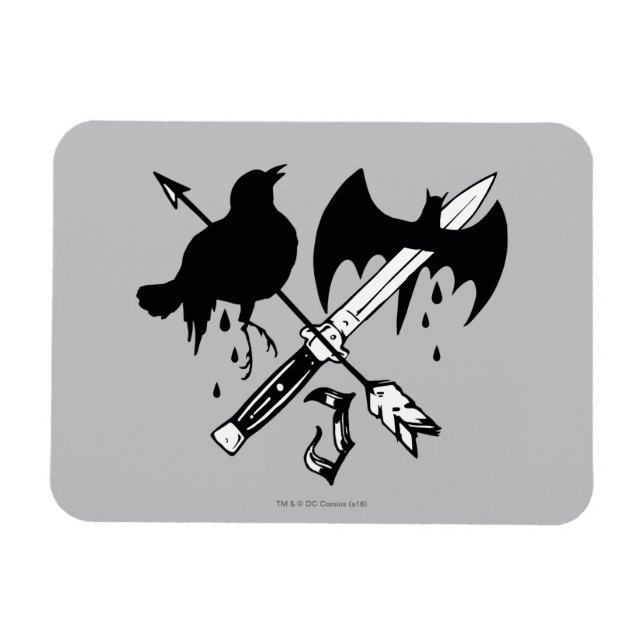 Magnet Flexible Équipe de suicide | Symbole joker (Horizontal)