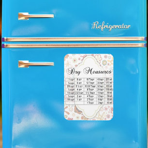 Magnet Flexible Équivalents de mesure à sec Motif en forme de fleu