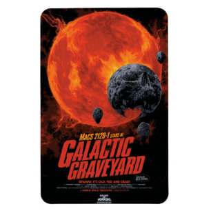 Magnet Flexible Espace cimetière crâne Halloween Galaxie des horre