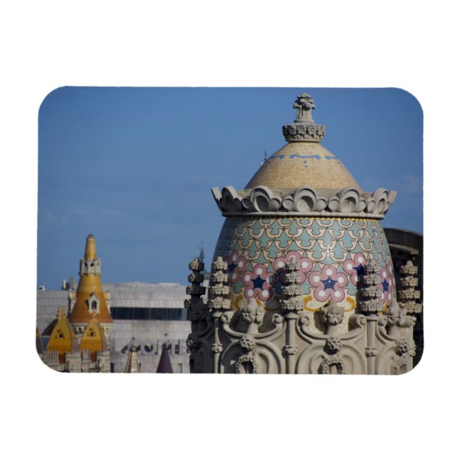 Magnet Flexible Espagne, Catalogne, Barcelone. Le toit de Barcelon (Horizontal)