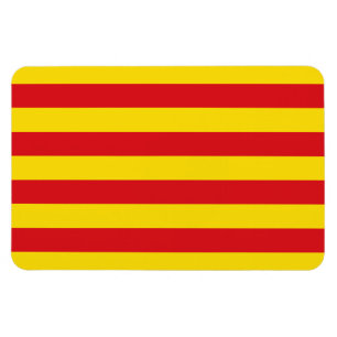 Magnet Flexible Espagne : Drapeau de La Senyera Catalogne