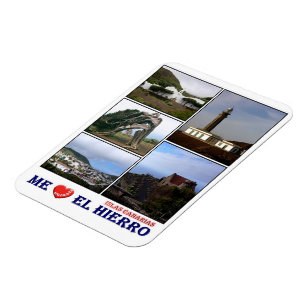 Magnet Flexible Espagne - Îles Canaries - El Hierro - I Love - Mag