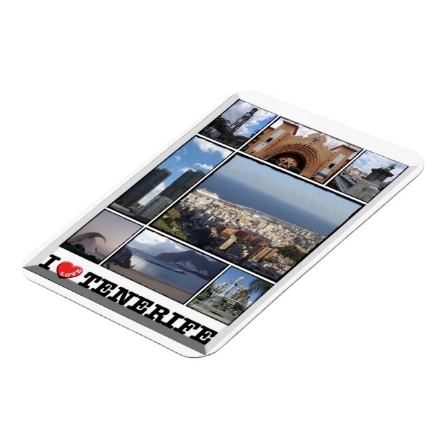 Magnet Flexible Espagne - Îles Canaries - Tenerife - I Love - Magn (Côté Gauche)