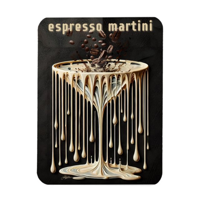 Magnet Flexible Espresso Martini Cocktail Heure (Vertical)