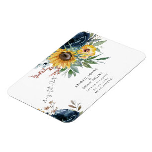 Magnet Flexible Essayons de nouveau Sunflower Changer la date