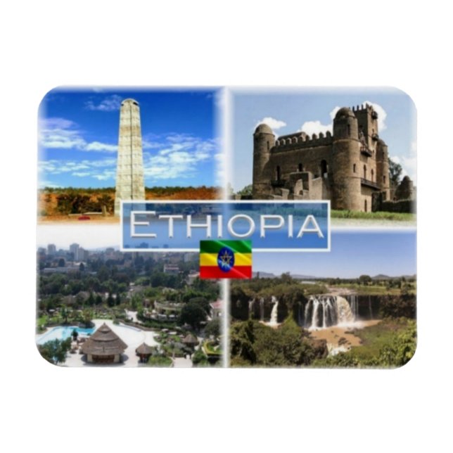 Magnet Flexible ET Afrique - Éthiopie - Aksum Obelisk - (Horizontal)