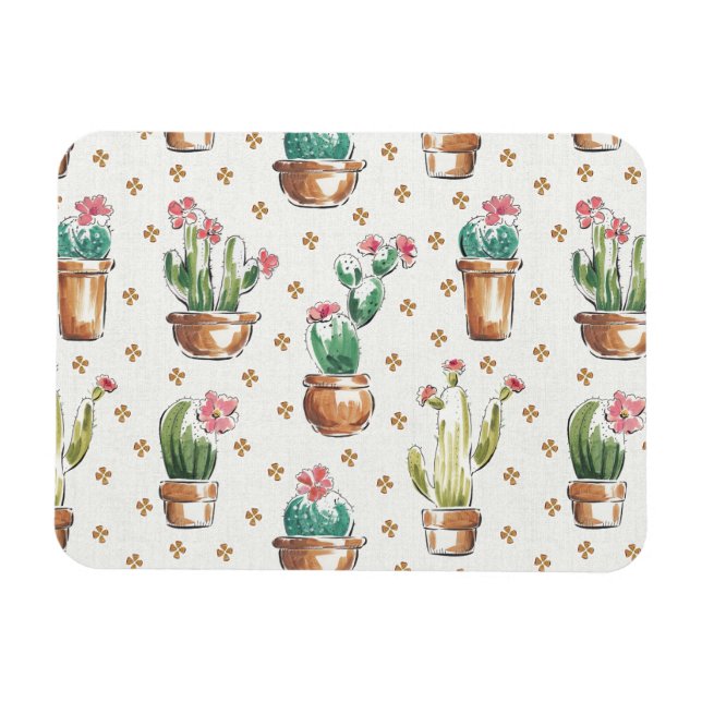 Magnet Flexible Étape de fleur du désert | Blossom Motif (Horizontal)