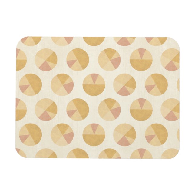 Magnet Flexible Étape Geo Sud-Ouest | Motif orange cercle (Horizontal)